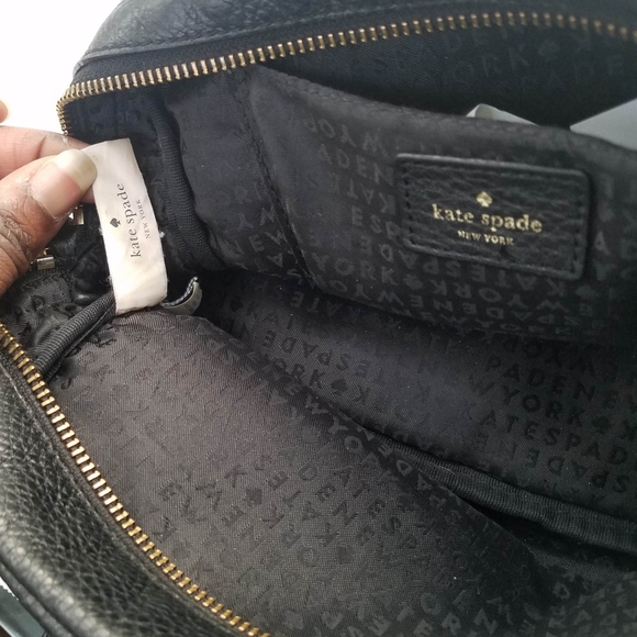 Kate Spade New York Black Pebble Leather Tassel Ca - Picture 11 of 16